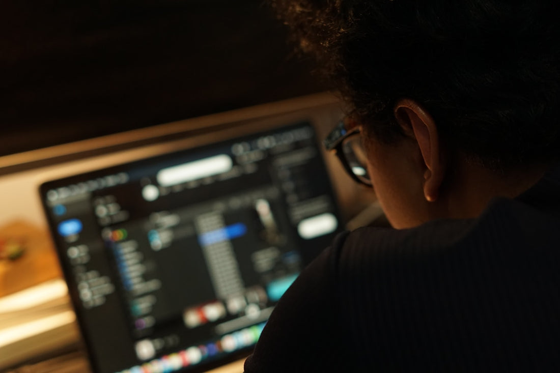 A person focused on deep work at a desk