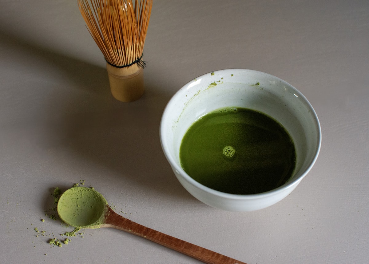 Matcha green tea and L-theanine