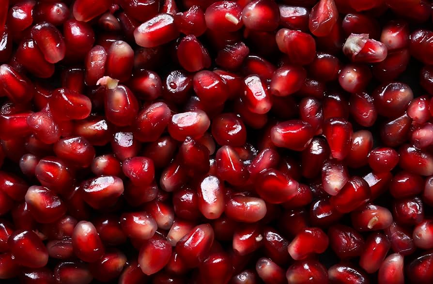 Close-up of pomegranate seeds
