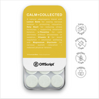 Pack of OffScript mints with a yellow label on a white background