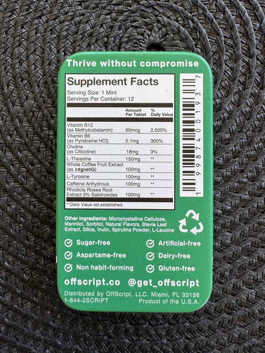 Mary's FOCUS+FLOW supplement facts label photo, verified Judge.me review